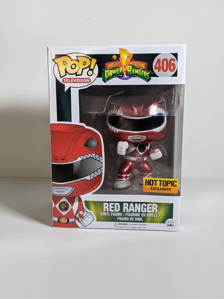 POP TV Mighty Morphin' Power Rangers Red Ranger #406 Figure Funko